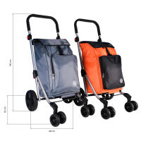 Carro de Compra Plegable Cofan con 6 Ruedas de Aluminio - details 0