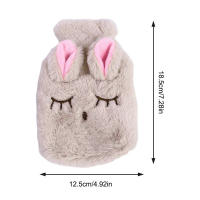 Botella De Agua Caliente Portátil En Forma De Conejo De Peluche Alivio Del Estrés Y Dolor Mano Calefacción Terapia Para Niñas Bolsillo Para Mano Y Pies - details 0