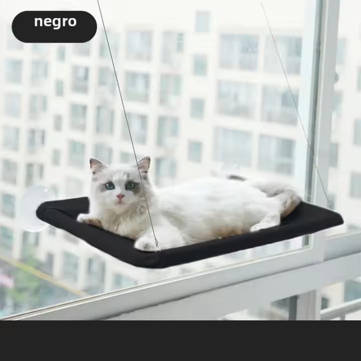 Cama De Gato Colgante Para Ventana Succión Desmontable Y Lavable Almohadilla De Mascota Sillín Para Descanso De Gatos Suministros Para Mascotas - 1