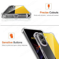 Funda De Silicona Suave Transparente Antigolpes Para Poco X6 X7 pro Cubierta Protectora Para Teléfono Móvil Resistente a Huellas Y Deslizamiento - details 3