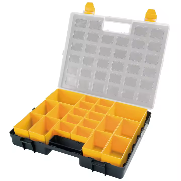 Organizador de Plástico con Cajas Extraíbles y Tapa Transparente - 1