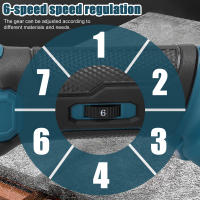 Herramienta Oscilante Multifunción Sin Escobillas 2000PM Máquina De Corte Trimmer/ Excavadora Para Makita 18V Herramienta De Carpintería - details 5