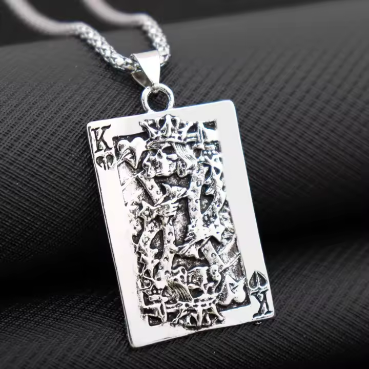Collar De Punta De Sotana Vintage Para Hombres Joyería Punk Hip Hop Pop Para Fiestas Regalo Accesorios Metálicos De Aleación De Aluminio - 1
