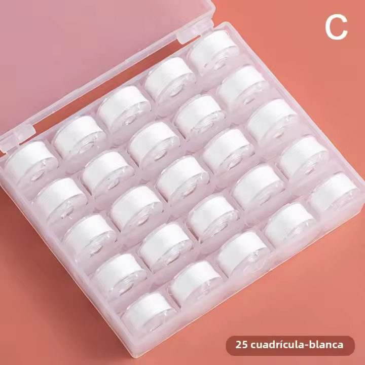 Juego De Bobines De Coser Caja Multicolor Hilo De Spool Máquina De Costura Accesorios De Costura Para Adultos Material De COTON - 1