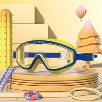 Gafas de natación para niños con montura grande, impermeables y antivaho, HD, para juegos acuáticos y rafting, equipamiento para exteriores, cómodas y a la moda, diseño de dibujos animados. - details 15