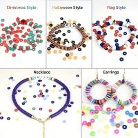 Kit De Abalorios De Arcilla Polimérica 6MM Colores Arcoíris Para Fabricación De Pulseras Y Collares Accesorios DIY - details 0