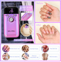 Máquina De Uñas Eléctrica Recargable 45000RPM Profesional Para Esmaltes De Gel Y Manicura Portátil Herramienta De Archivo De Uñas - details 4