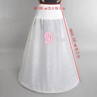 Petticoat Crinolina Vintage Slip Hoop Skirt Underskirt Para Traje De Boda Vestido Many Estilos De Poliéster Técnica Crocheted - details 16