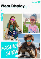 Gafas De Sol Deportivas Para Niños Kapvoe Photochromic UV400 Protección Solar Para Ciclismo Patinaje Y Actividades Al Aire Libre Gafas Para Niños Y Niñas - details 4