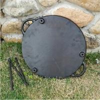 Plancha de Hierro Fundido BOPORO 13'' 17'' para Camping y Barbacoa  Portátil y Resistente - details 8