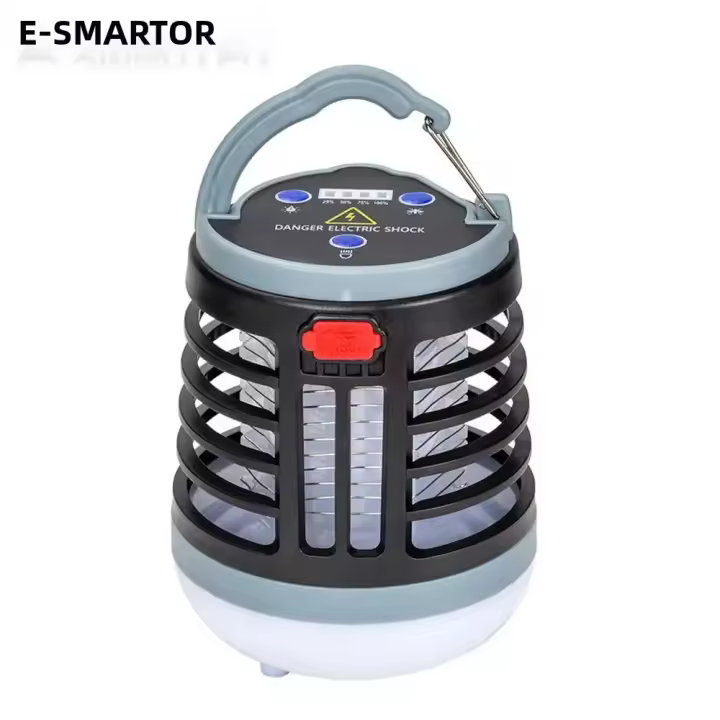 Lámpara Repelente De Mosquitos UV LED Portátil Con Choque Eléctrico Y Luz Impermeable Para Camping Y Senderismo - 1