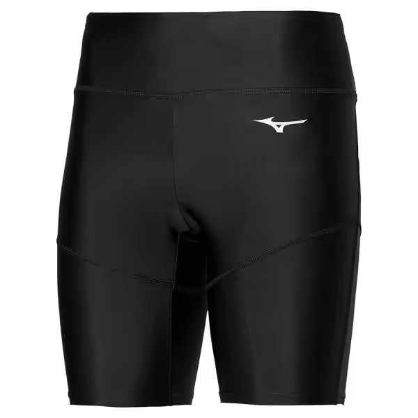 Mizuno Shorts Running Compresión Media Mujer Bolsillo Seguro Negro. - 1
