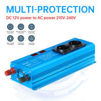Inversor De Onda Senoidal Pura DC 12V a AC 220V 230V 1500W/2200W/2600W Convertidor De Voltaje Universal Con Enchufe Europeo Accesorios Para Automóvil - details 14