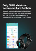 Smartwatch ECG función ECG, 1,43 pulgadas ultra retina 466 * 466 pantalla táctil completa, llamada bluetooth, la medición no invasiva de glucosa, temperatura corporal, oxígeno en sangre, control de la presión, la formación respiratoria - details 10