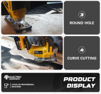 Sierra Eléctrica Sin Cable Electrica Goddess 2700RPM 3 Velocidades Ajustable Multi-Función Herramienta De Carpintería Para Dewalt 20V - details 8