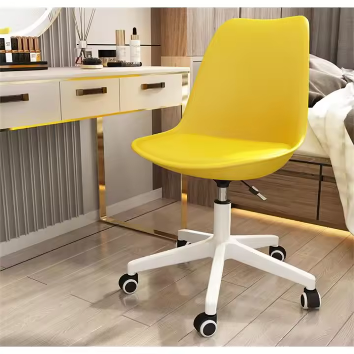 Silla de Oficina con Soporte Lumbar Giratoria Escritorio Sillon Ruedas Despacho casa salon habitacion ergonómica Gaming, escritorio, silla nordico tulipu - 1