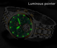 Reloj De Pulsera Automático LIGE 2024 Para Hombre Lujo Deportivo Resistente Al Agua Con Tourbillon Y Funciones Adicionales Acero Inoxidable - details 6