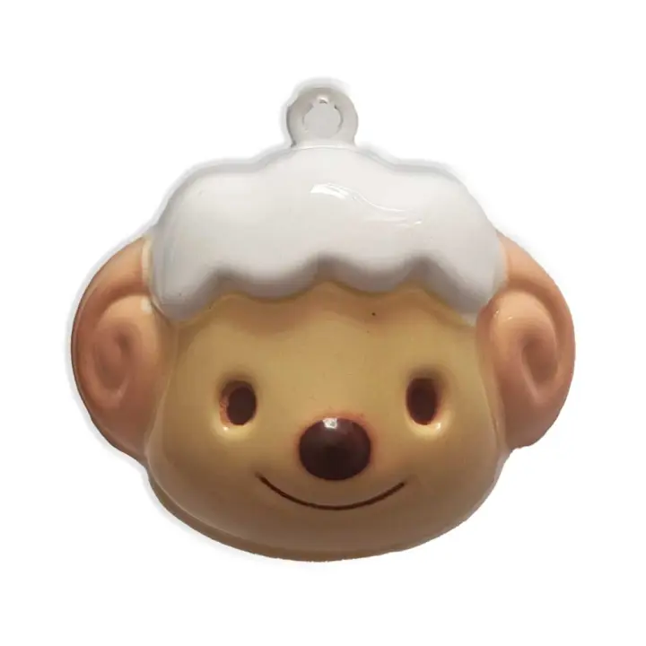 Cascabel Decorativo Metálico – Tamaño Mini – Bell – Animales Granja – Oveja – Lamb – Música para tu Ropa y Complementos – 1,5 x 1,5 cm. – Moda The Happy Patch - 1