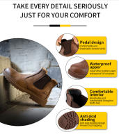 Botas De Trabajo Para Hombre Indestructibles Seguridad Zapatos De Seguridad Con Punta De Acero Antipinchazos Zapatillas De Trabajo Negras Marrones Caqui - details 15