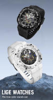 Reloj De Pulsera Para Hombre LIGE 2024 Marca Original Cuarzo 50m Resistente Al Agua Correa De Silicona Moda Reloj Hombre LG89123 - details 0
