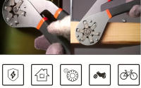Llave De Torque Ajustable Multifuncional 6/8 Pulgadas Herramienta De Reparación Y Eliminación Antideslizante No Magnética Aislada Y Explosiva Para Mecánicos - details 2