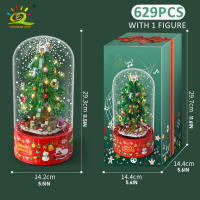 Casa De Santa Claus De Bloques De Construcción Musical HUIQIBAO Regalo De Navidad Para Niños Y Adultos Bricks De Ciudad Amigo DIY - details 8