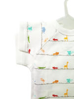 Set 2 Bodies Bebé Petit Alo 100% Algodón Blanco | Jungle Print - details 3