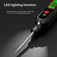 HT86A Detección De Voltaje De Coche 100V Pluma No Contacto Ajustable Prueba De Voltaje DC Con Retroiluminación Herramienta De Mantenimiento De Fallas Electrónicas - details 8