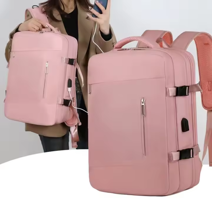 EASYTOUR Maleta Avión Equipaje de Mano Viaje Cabina Trolley ABS Rígida 4 Ruedas Maleta de cabina rigida con asa telescopica 55x35x20CM EASYTOUR - 1