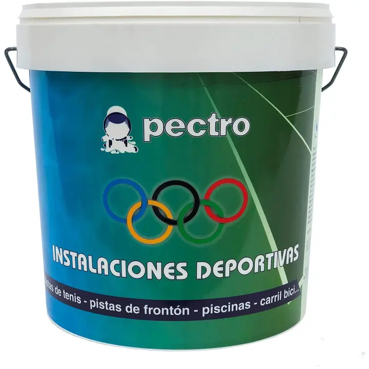 PECTRO Pintura para Piscinas de Cemento, Fibra y Poliéster  4L (5,7 KG)  Pintura al agua - protege la aparición de algas - 1