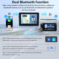 Pantalla Táctil Inteligente Universal 7 Pulgadas Android Auto CarPlay Inalámbrico Radio Multimedia Video Player FM AUX BT MirrorLink Para Coche - details 7
