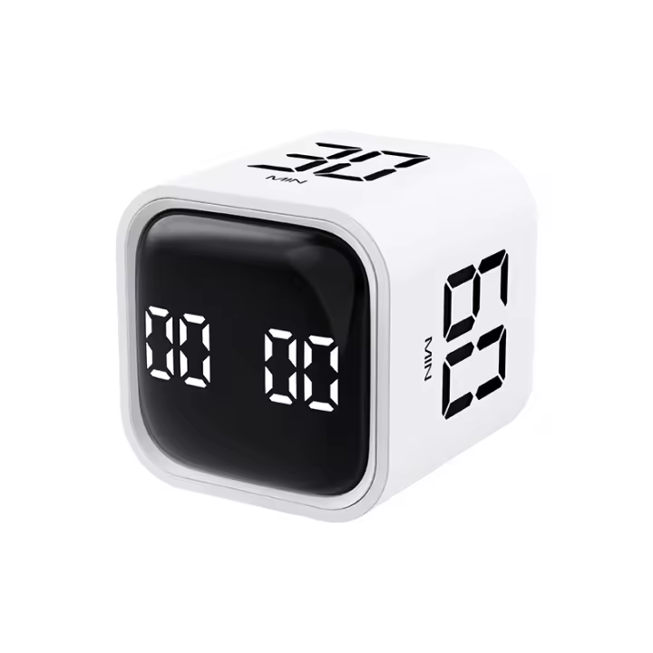  Temporizador Digital Silencioso Con Vibración Y Alarma De Tiempo Personalizable De 5 a 60 Minutos Ideal Para Estudiar Cocinar Trabajar Y Aprender - 1
