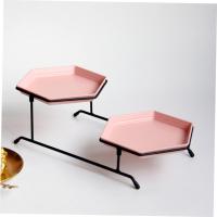 1 set Double Layer Cake Pan cake dish dessert stand cupcake tower serving display tray Cake Storage Rack dessert platter - details 0