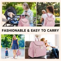 Bolso de mano para pañales, gran capacidad, impermeable, para mamá, de viaje, con caja para chupete y cambiador. - details 5