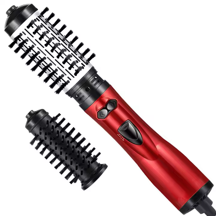 Peine Giratorio Profesional 3-en-1 Secador De Pelo Con Ión Negativo Y Cepillo De Aire Caliente Para Cabello Rizado HBMH ST-208 - 1