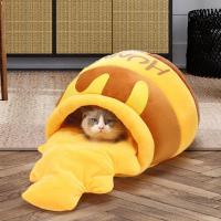 Cama Para Gato Cómoda Y Caliente Con Funda Desmontable Antideslizante Y Lavable Hogar De Peluche Para Mascotas Tamaño Grande - details 0