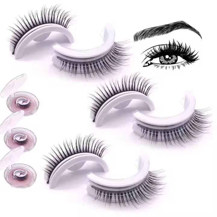 Pestañas postizas Accurateg.At07 Eye S, reutilizables, autoadhesivas, magnéticas, de aspecto natural, sin pegamento, resistentes al agua (A15-A17-A65) - 1
