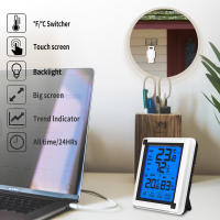 Estación Meteorológica Digital Inalámbrica Con Pantalla Táctil Sensor De Clima Exterior Y Luz De Fondo Termómetro Y Higrómetro Para Interior Y Exterior - details 3