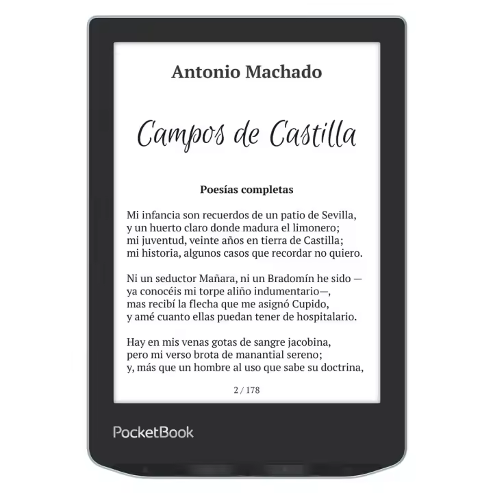 Libro electronico ebook pocketbook verse 6 pulgadas 8gb azul brillante - bright blue - 1
