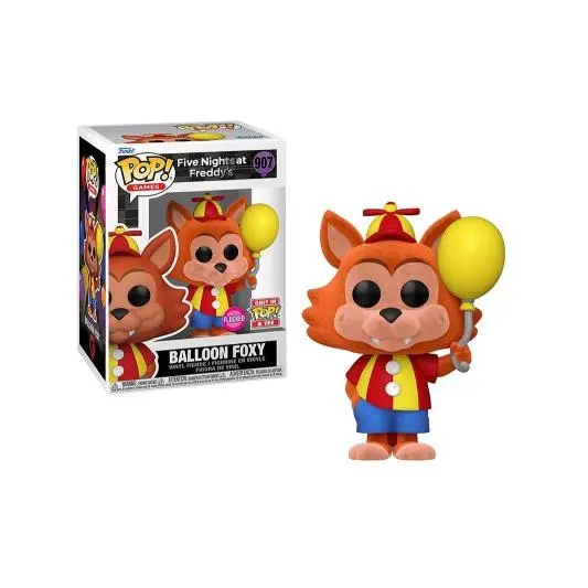 Funko Pop Balloon Foxy Five Nights At Freddy's Flocked 907 - 1