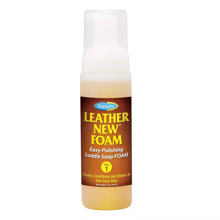 LEATHER NEW® Foam 207 ml jabón para accesorios de cuero para caballos Vetnova - 1