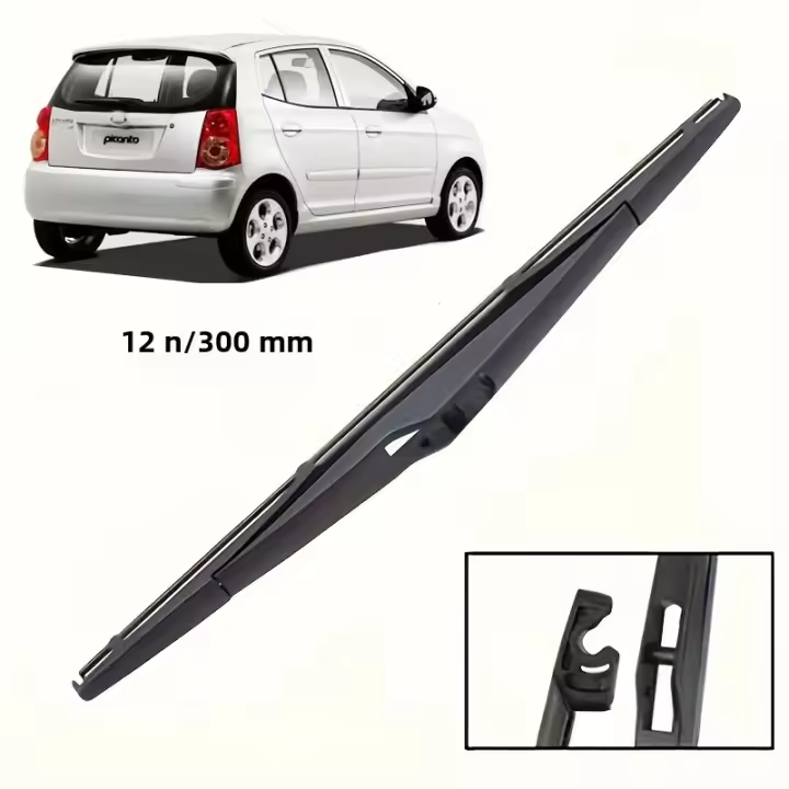 Limpiaparabrisas Trasero 12" Para KIA Picanto Morning MK1 Naza Suria SA Hatchback 2004-2011 Pieza De Repuesto De Limpiaparabrisas De Ventosa De Goma - 1