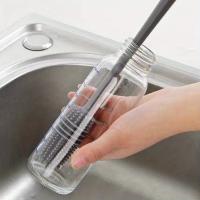 Cepillo De Silicona Para Botellas Y Vajillas Con Mango Largo Herramienta De Limpieza De Cocina Sin Esquinas Muertas Cepillo De Botella Y Vaso Ecológico Y Resistente Al Calor - details 6