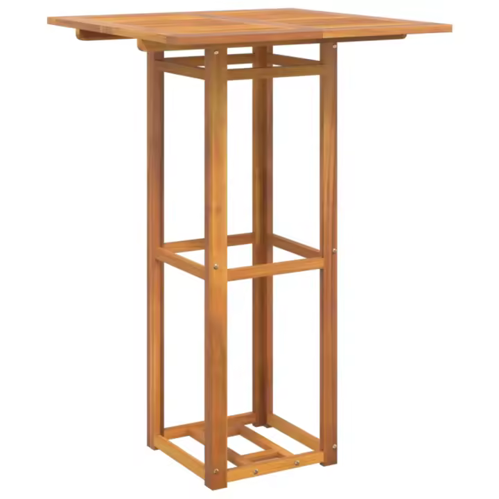 Mesa Alta de Terraza Madera maciza de Acacia 75x75x110 cm - 1