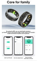 Anillo Inteligente De Salud Vintage Para Hombres Y Mujeres Anillo De Dormir Con Batería Duradera Tracker De Actividad Rastreador De Pasos Rastreador De Distancia Rastreador De Calorías Tamaños S M L Colores Oro Plata Negro - details 3