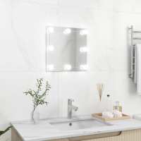 vidaXL Espejo de Pared con Luces LED Cuadrado de Vidrio Pasillo Cuarto de Baño Dimensiones 40 x 40 cm,  30 x 60 cm,  50 x 50 cm y mas - details 2