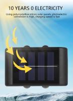 Lámpara De Pared Solar LED 4 Exterior Impermeable Para Iluminación De Jardín Y Decoración De Valla Luz Solar Para Exterior - details 5