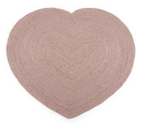 Alfombra de Yute en Forma de Corazón Rosa- Parentesi Quadra - details 0