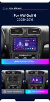 Junsun Radio Coche para VW Golf 6 2008 2009 2010 2011 2012 2013 2014 2015 2016 Inalámbrico CarPlay Android Auto AI Voice 2 din Pantalla Coche Android Auto Multimedia Navegación GPS Auto radio - details 3