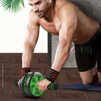 Rueda De Abdominales Doble Para Hombres Y Mujeres Equipo De Fitness Silencioso Para Adelgazamiento Y Ejercicios De Fortalecimiento Abdominal - details 0